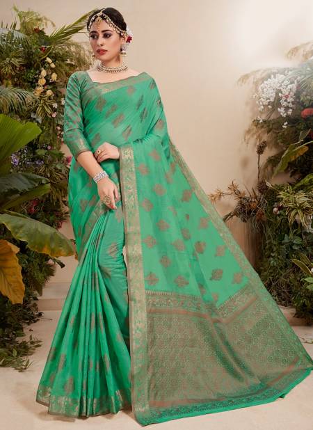 Green Colour ASHIKA MADHULIKA 2 Designer Fancy Cotton With Resham Work Festive Wear Saree Latest Collection 44